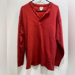 L.L. Bean Mens Red Long Sleeve
